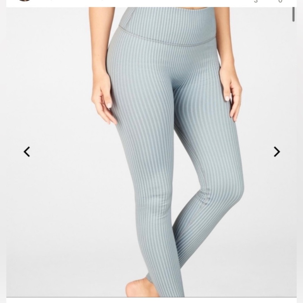 Fabletics High Waisted Seamless Rib Leggings